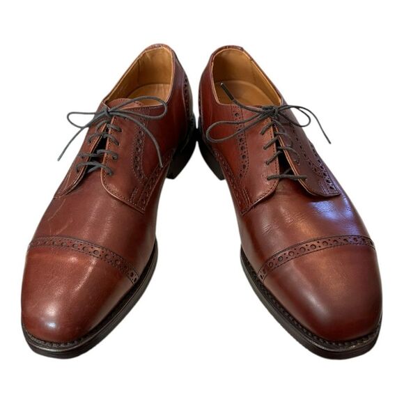 New Allen Edmonds Benton Chili Leather Lace-up Oxford Dress Shoes 8.5  8.5D main image 8
